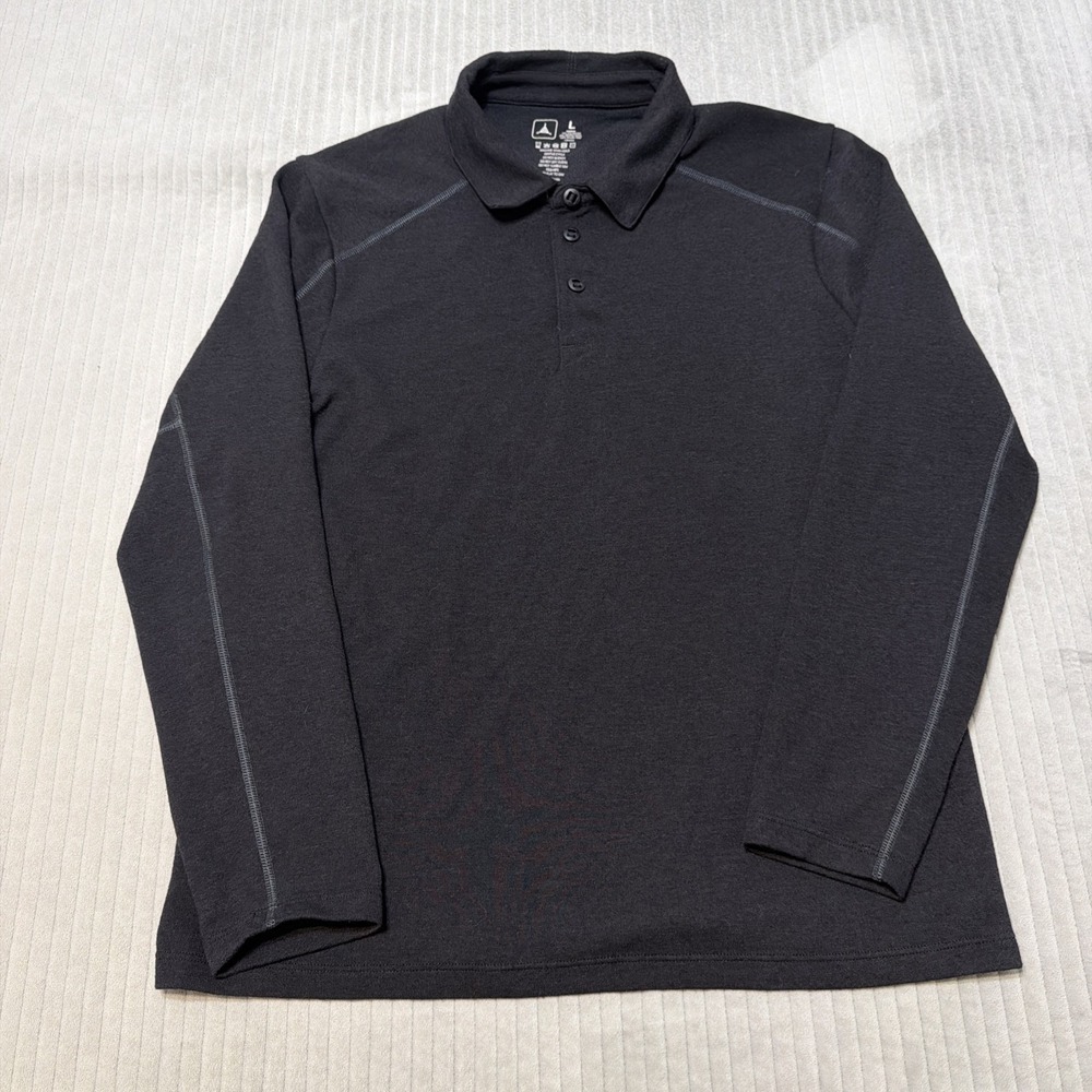 Triple Aught Design TAD Gear Mens Merino Wool Blend Polo Shirt Large black